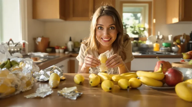 Accueil « Elles ne noircissent plus » : mon astuce toute simple pour garder vos bananes bien fraîches très longtemps