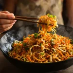 Je prépare ce riz sauté carotte-poireau à la sauce soja dès que j'ai envie d'un dîner healthy express